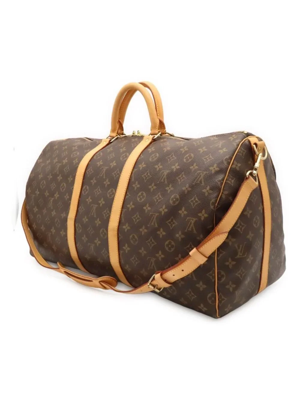 Louis Vuitton Monogram Keepall Bandouliere 55 Boston Bag Purse 2-Way